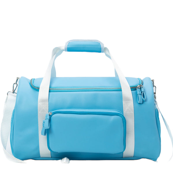 Overnight & Sport Duffle Bag | Water Resistant | Sky Blue