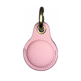 Genuine Leather Keyring For AirTag | Pink