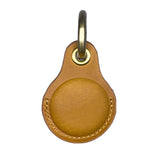 Genuine Leather Keyring For AirTag | Tan
