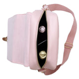 Double Wine Cooler Bag | Blush Vegan Leather and Gold